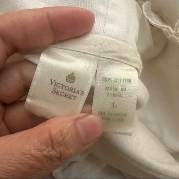 Victoria's Secret Gold Label Floral Cotton Robe and gown set size L set - Picture 8 of 11